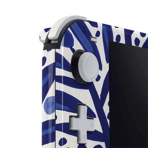 Cat Coq Blue Garden Nintendo Switch Lite Skin